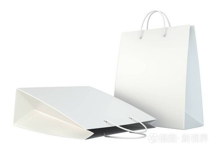 空白白购物纸袋设置照片-正版商用图片0ohysd-摄图新视界