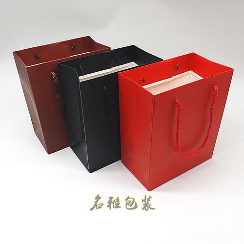 饰品手提袋手挽袋手表盒纸袋工厂定制印logo文字高档覆膜纸包装袋